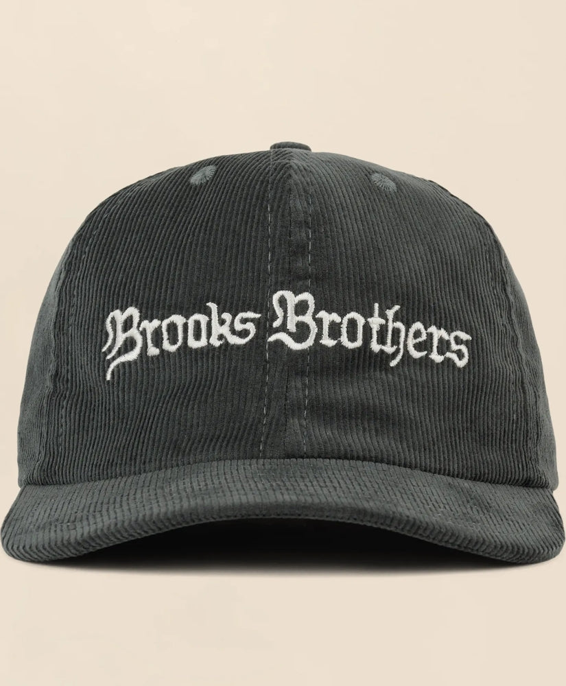 Brooks Brothers x Brain Dead Cotton, Corduroy & Leather Emblem Baseball Hat