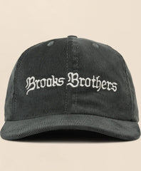 Brooks Brothers x Brain Dead Cotton, Corduroy & Leather Emblem Baseball Hat