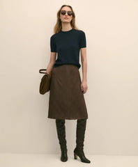 Chiffon Plaid Skirt