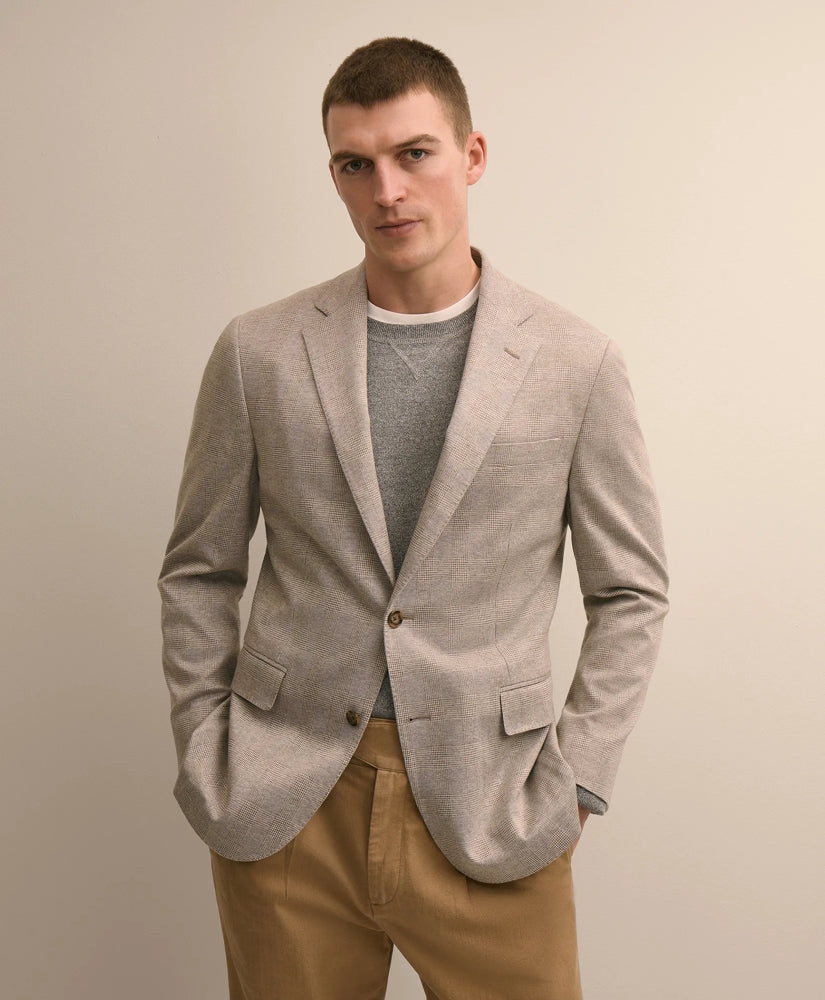 Classic Fit Cotton Jacquard Knit Sport Coat