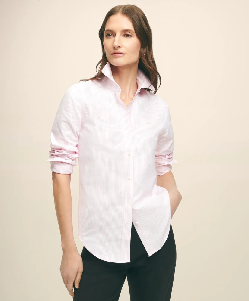Classic-Fit Cotton Oxford Stripe Shirt