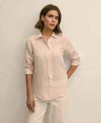 Classic Fit Linen Stripe Shirt