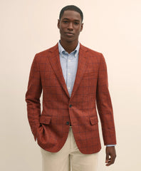 Classic Fit Wool-Cashmere Tweed Windowpane 1818 Sport Coat