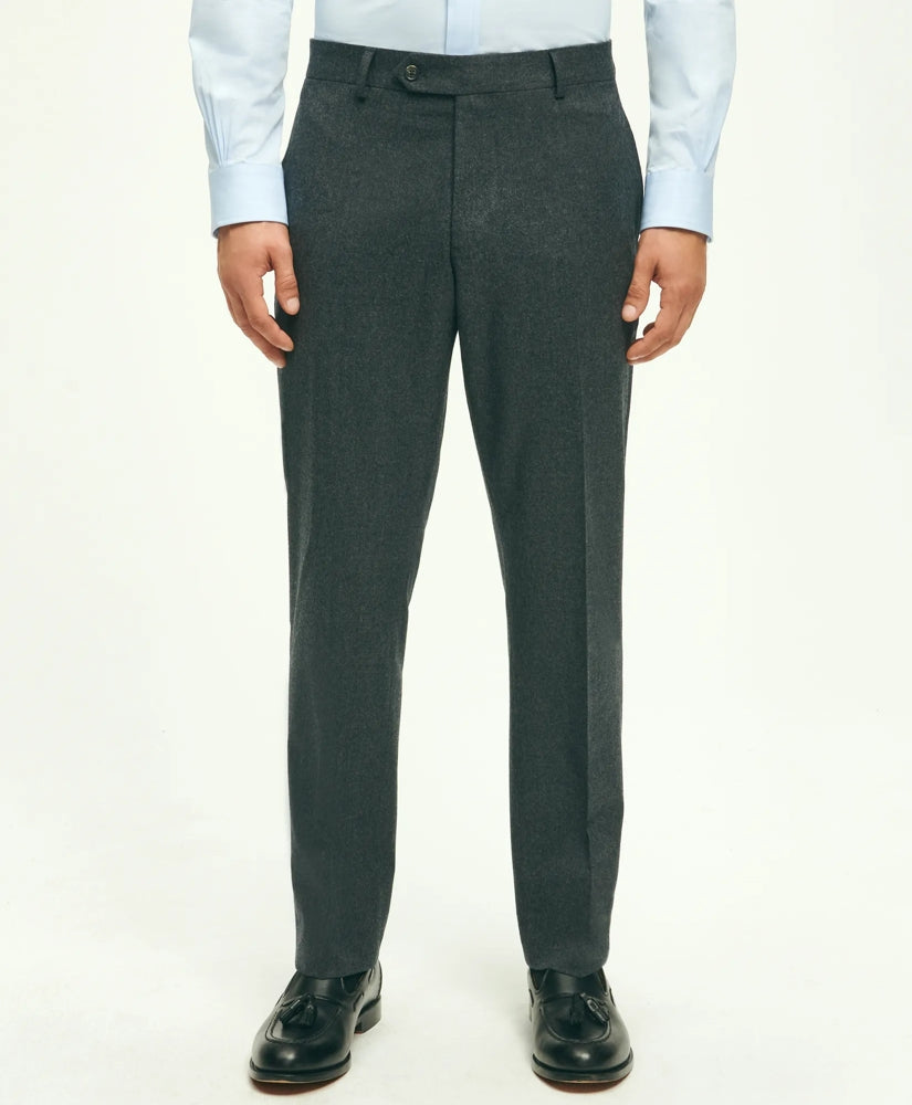 Classic Fit Wool Flannel Dress Pants