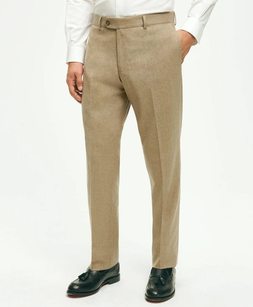 Classic Fit Wool Flannel Dress Pants
