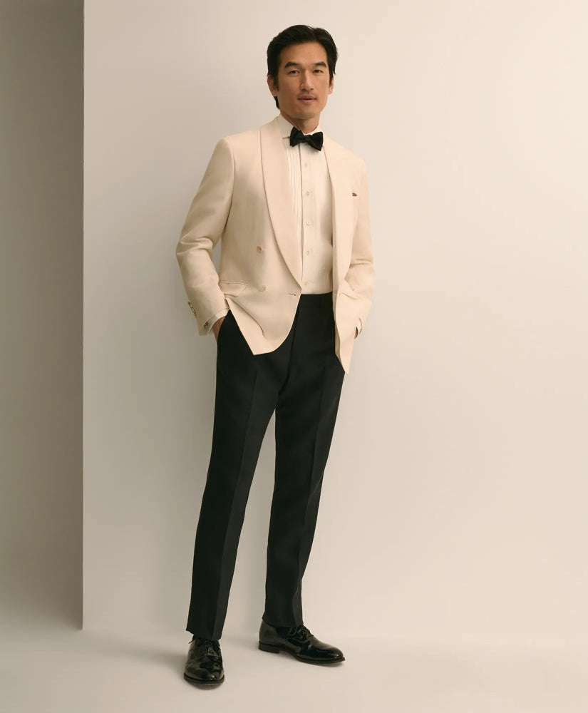 Classic Fit Wool-Linen 1818 Double-Breasted Dinner Jacket