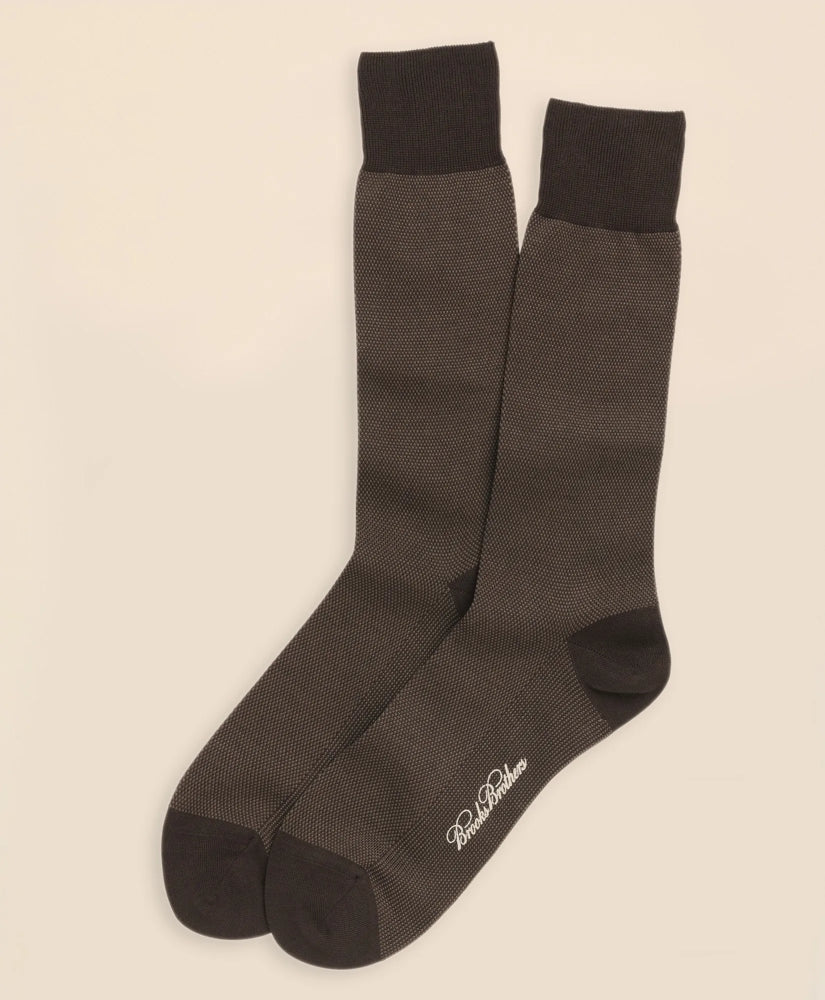 Cotton Bird's Eye Crew Socks