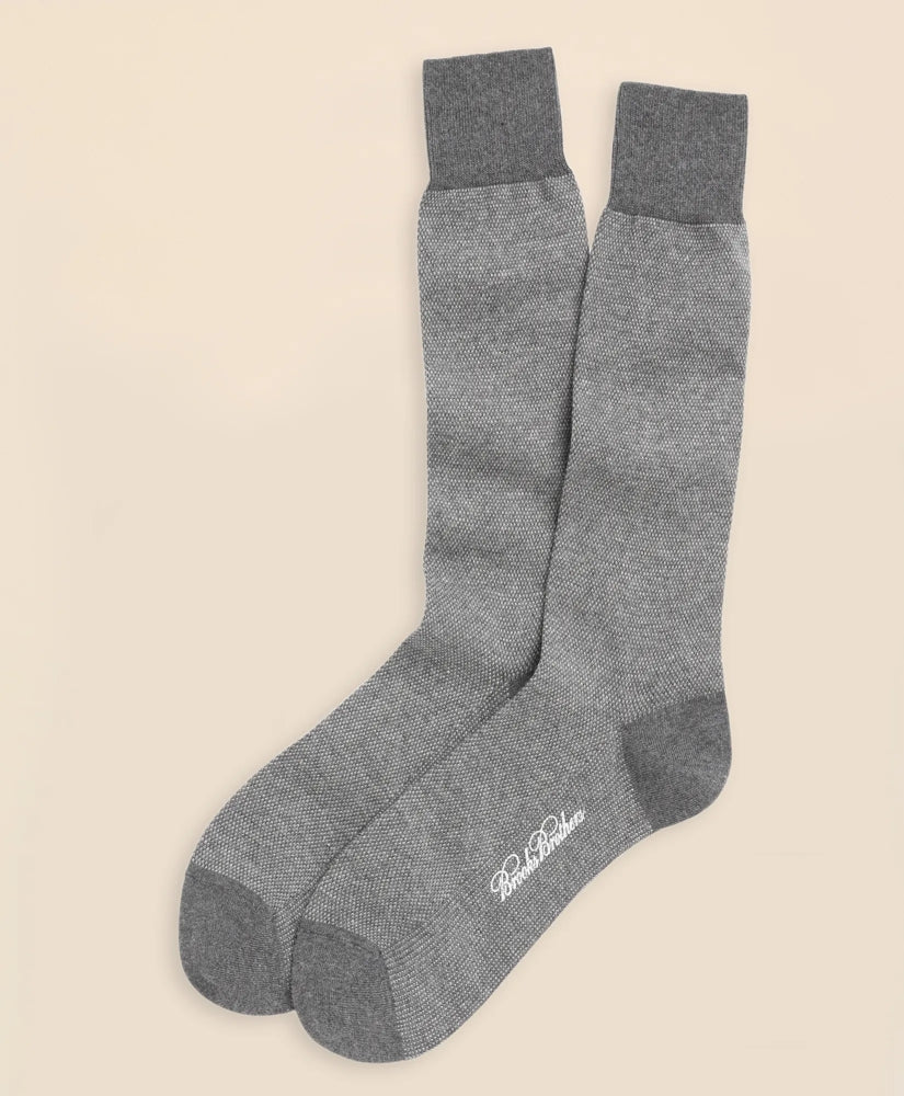 Cotton Bird's Eye Crew Socks