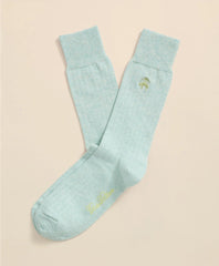 Cotton Blend Ribbed Socks