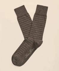 Cotton Blend Striped Socks