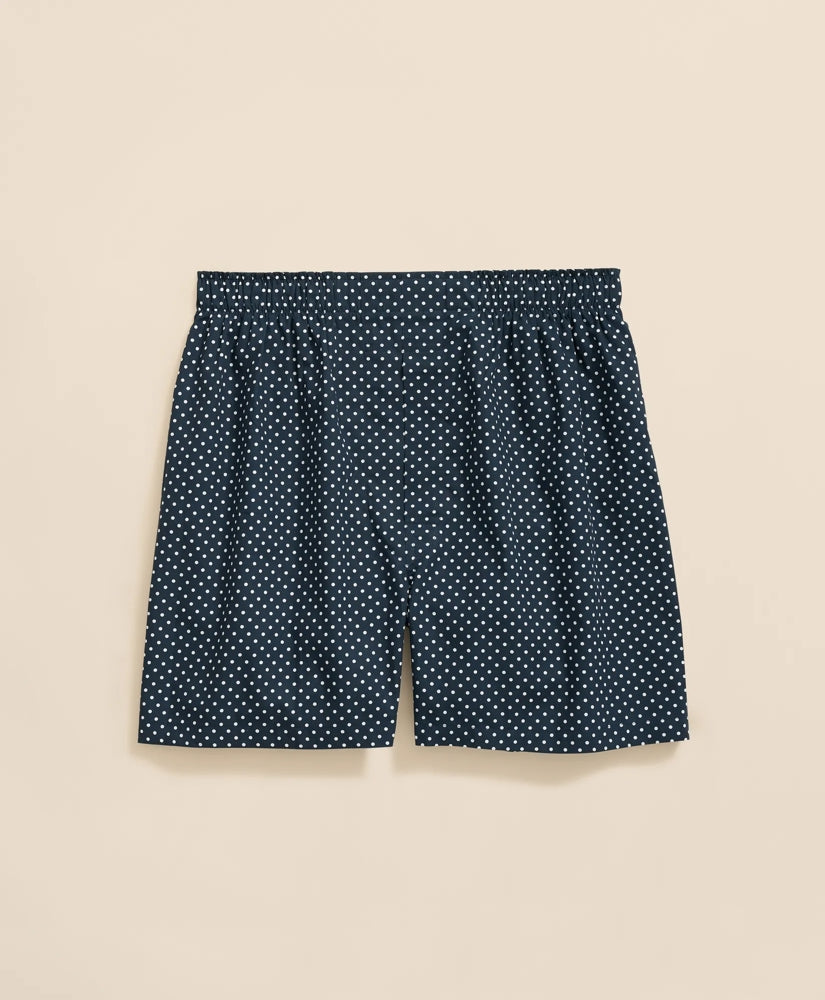 Cotton Broadcloth Dot Boxers
