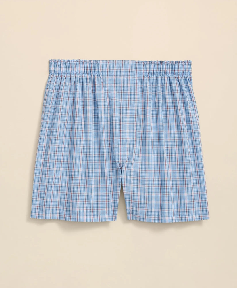 Cotton Broadcloth Mini Check Boxers