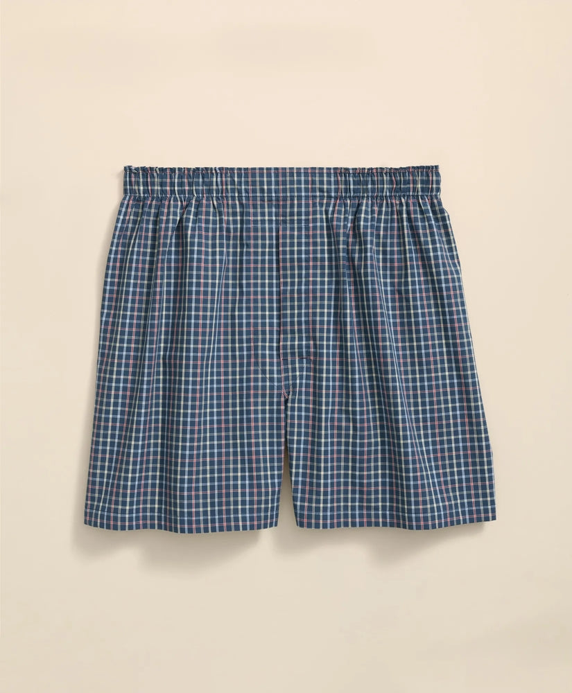 Cotton Broadcloth Multi-Windowpane Boxers