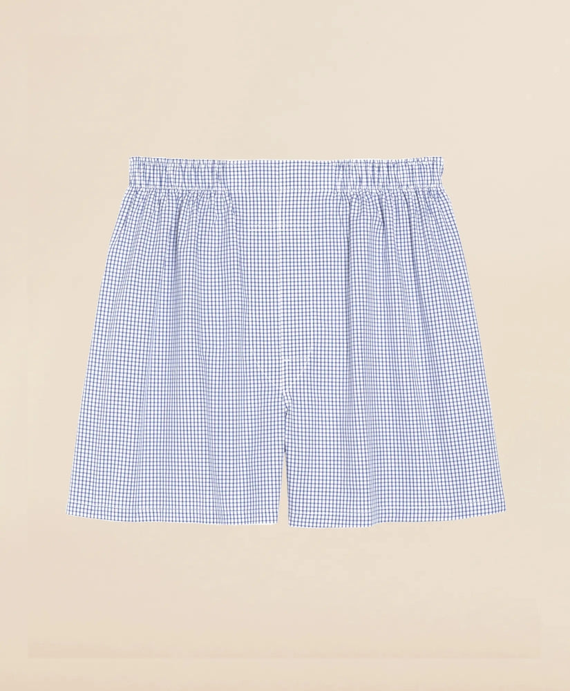 Cotton Broadcloth Small Check Boxers