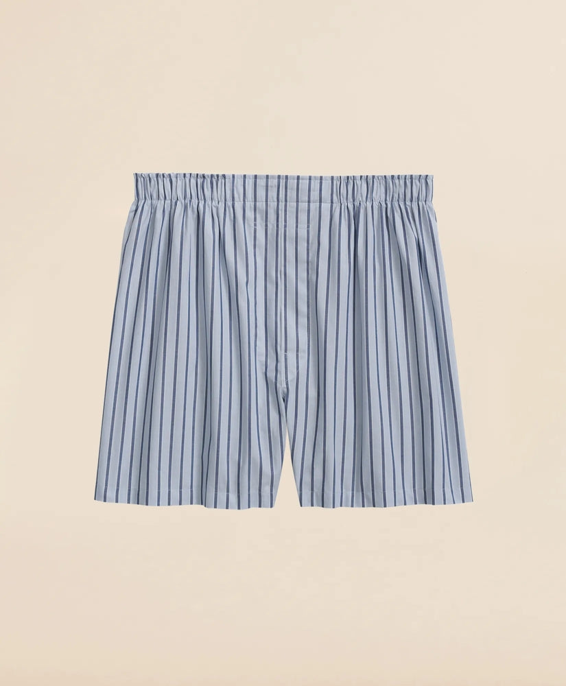 Cotton Broadcloth Striped Boxers