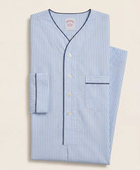 Cotton Broadcloth Striped Nightshirt