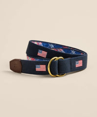 Cotton Flag Embroidered Belt
