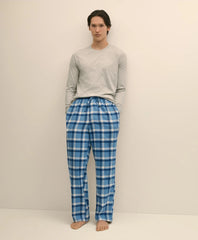Cotton Flannel Plaid Lounge Pants