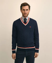 Cotton Lightweight Tennis Sweater