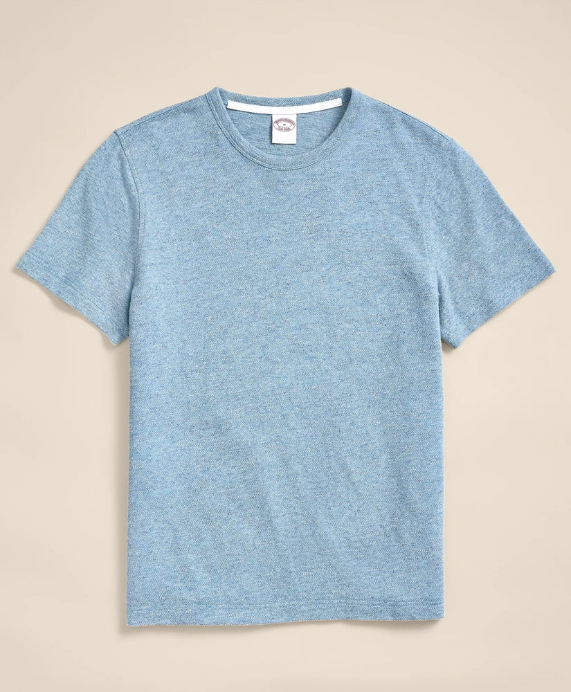 Cotton-Linen Pique T-Shirt