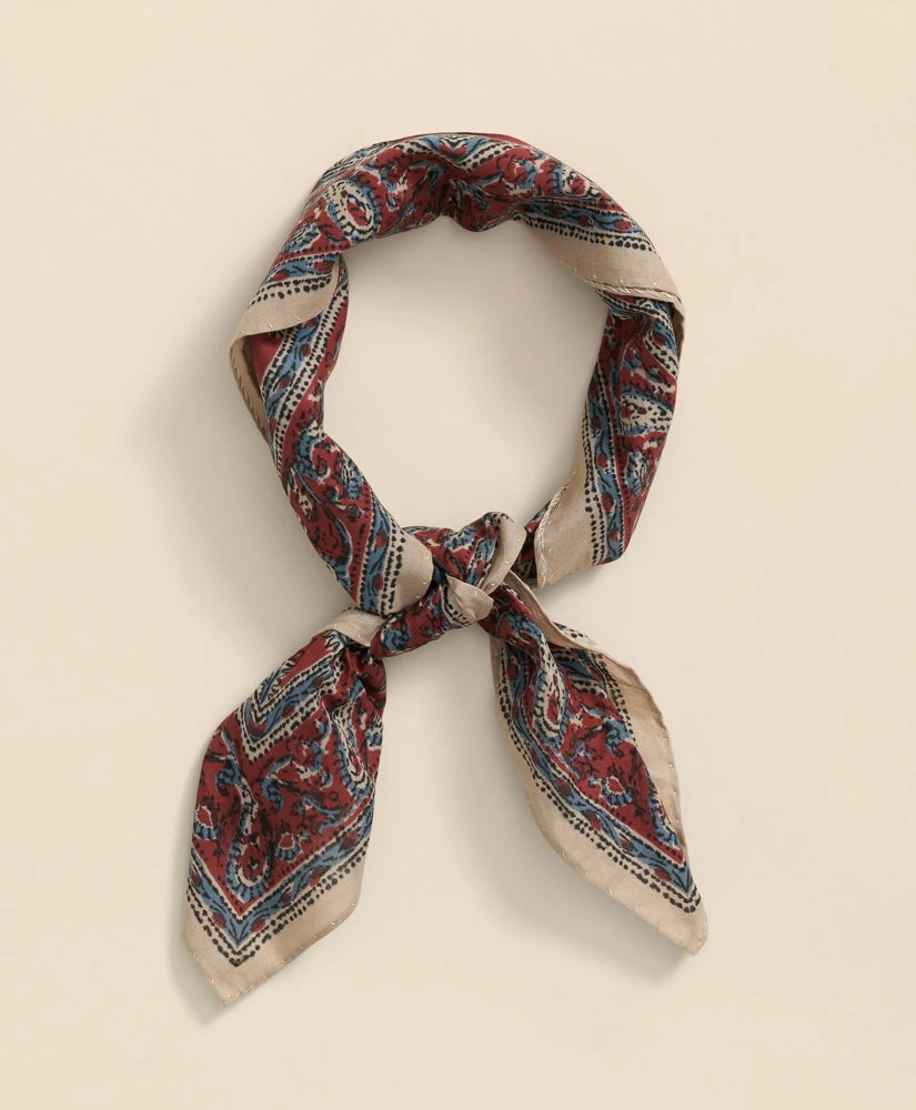 Cotton Medallion Print Neckerchief