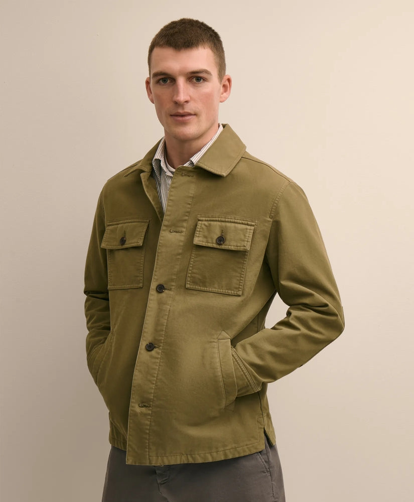 Cotton Military Shirt Jacket