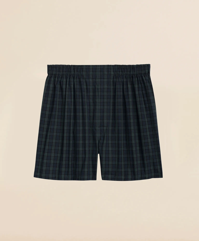 Cotton Poplin Black Watch Tartan Boxers