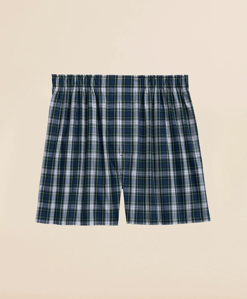 Cotton Poplin Tartan Boxers