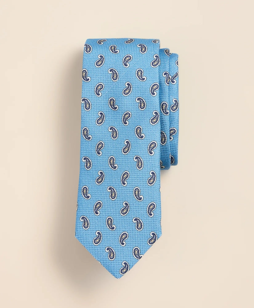 Cotton-Silk Foulard Tie