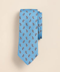 Cotton-Silk Foulard Tie