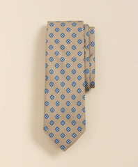 Cotton-Silk Square Flower Tie