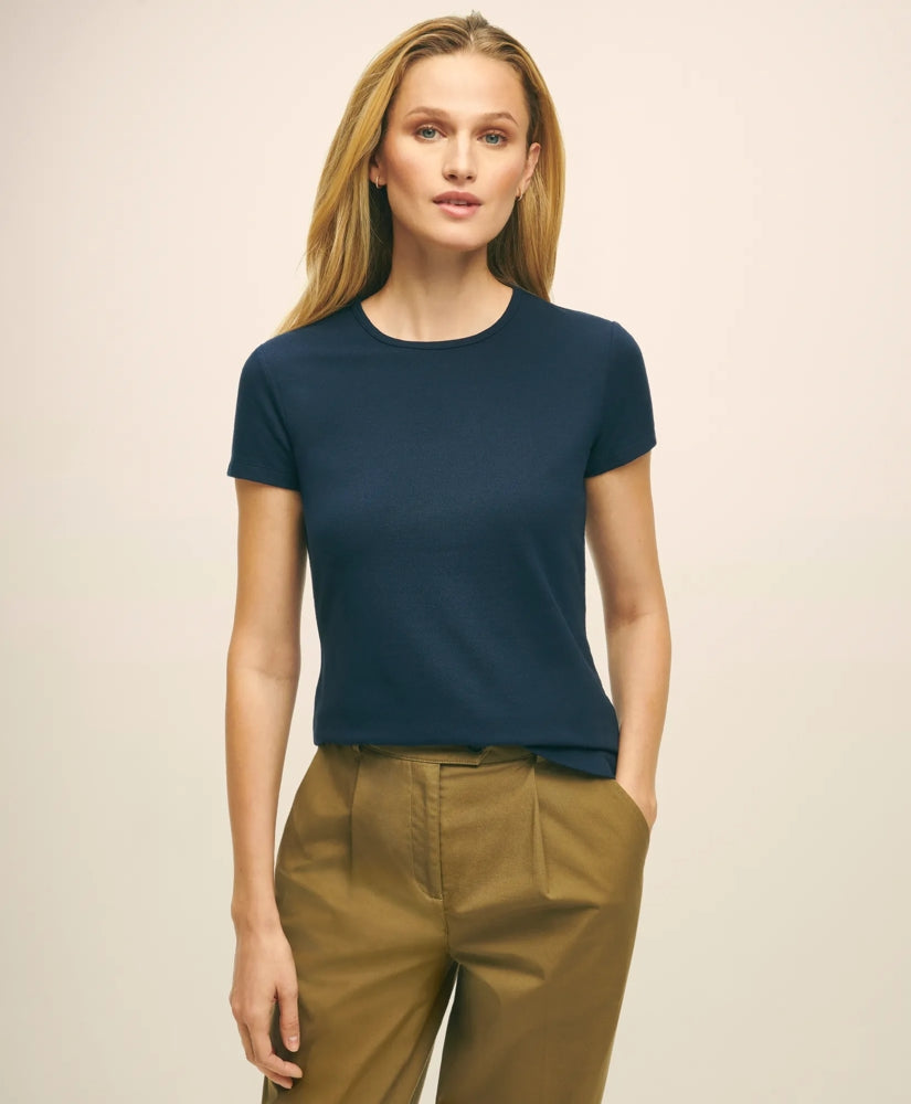 Elevated Cotton Modal Pique T-Shirt