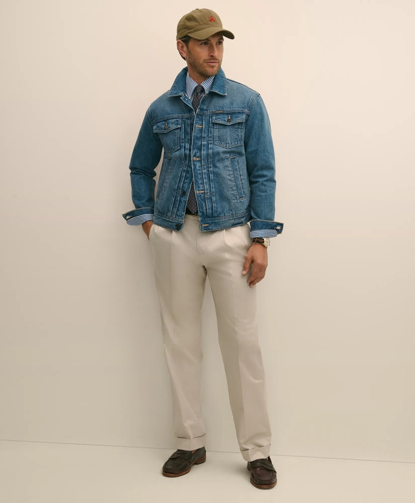 Pleated Traditional Fit Cotton Advantage Chino
