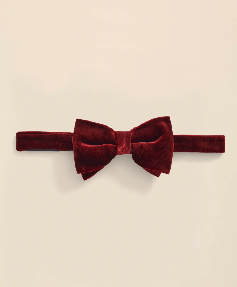 Formal Silk Blend Velvet Bow Tie