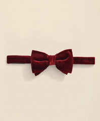 Formal Silk Blend Velvet Bow Tie
