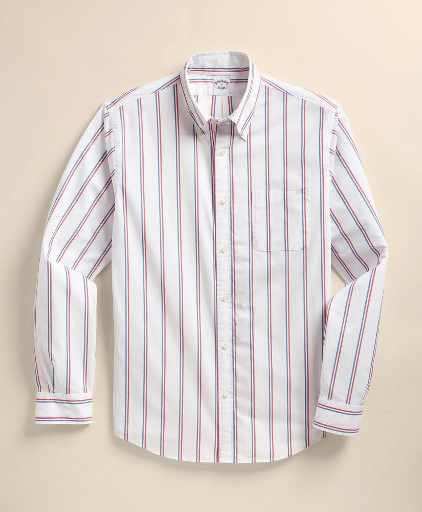 Friday Shirt, Poplin Ribbon Stripe