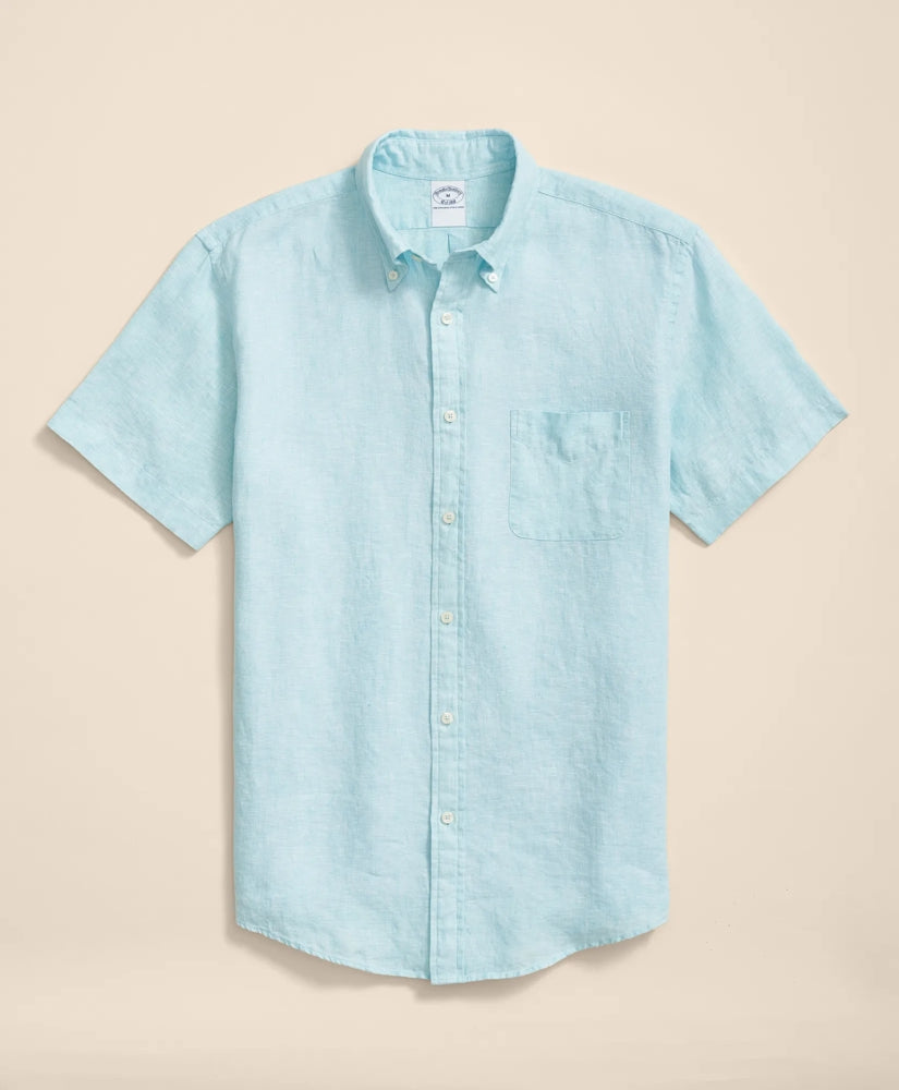 Irish Linen Short-Sleeve Sport Shirt