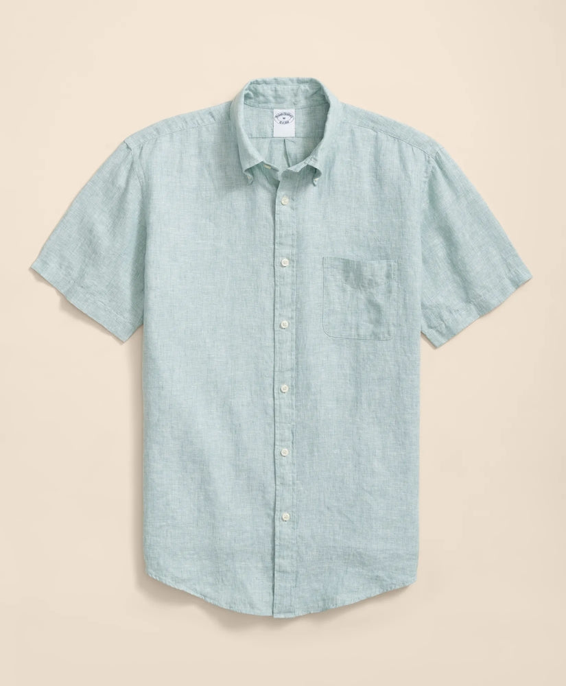 Irish Linen Short-Sleeve Sport Shirt