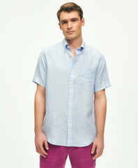 Irish Linen Short-Sleeve Sport Shirt