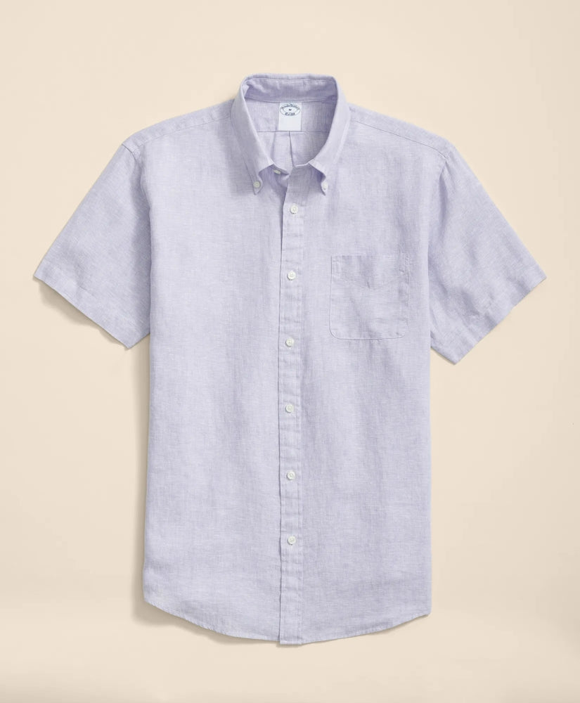 Irish Linen Short-Sleeve Sport Shirt