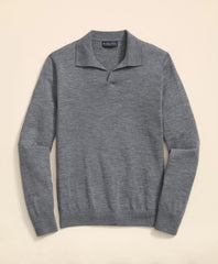Lightweight Luxe All-Season Sweater, Johnny Collar