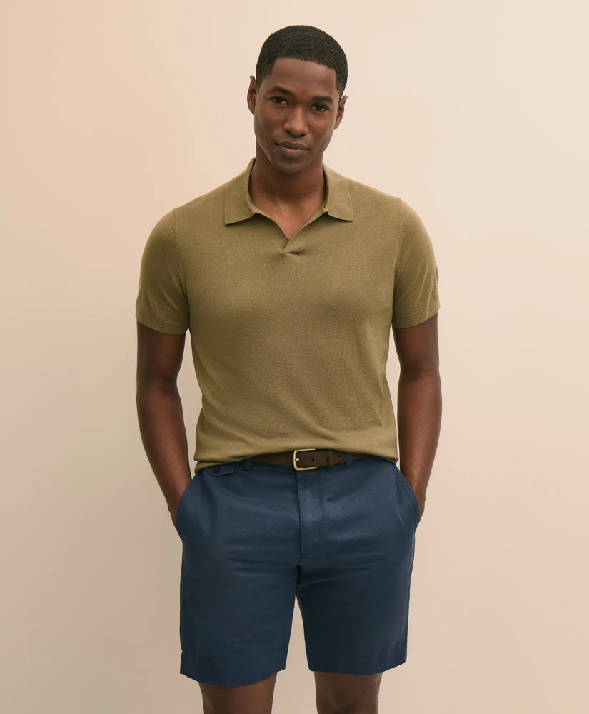 Lightweight Luxe All-Season Sweater, Johnny Collar