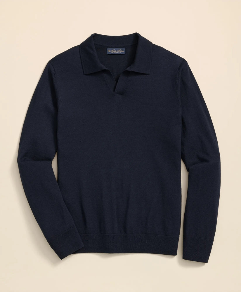 Lightweight Luxe All-Season Sweater, Johnny Collar