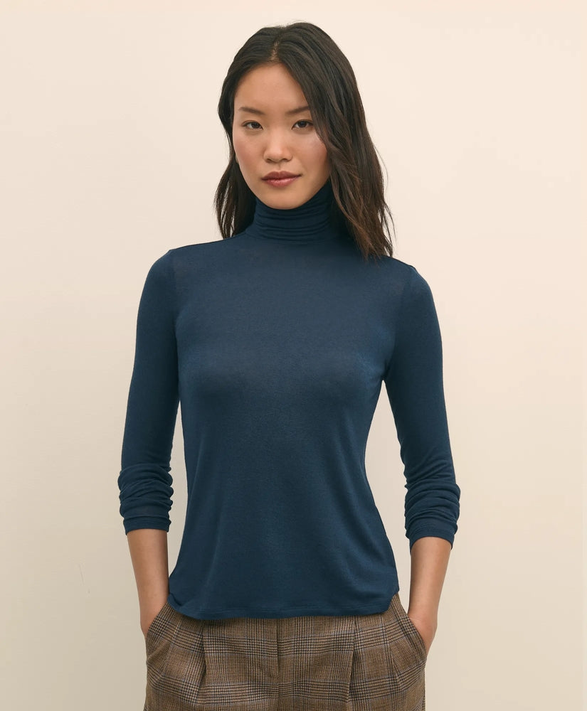 Lightweight Modal Cashmere Turtleneck