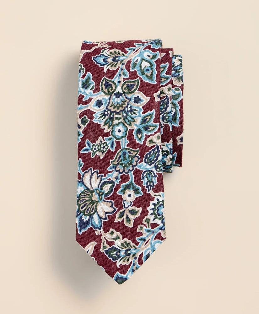 Linen Paisley Tie