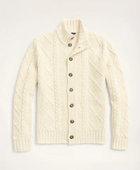 Merino Aran Cable Cardigan