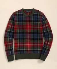Merino Wool Archive Plaid Intarsia Sweater
