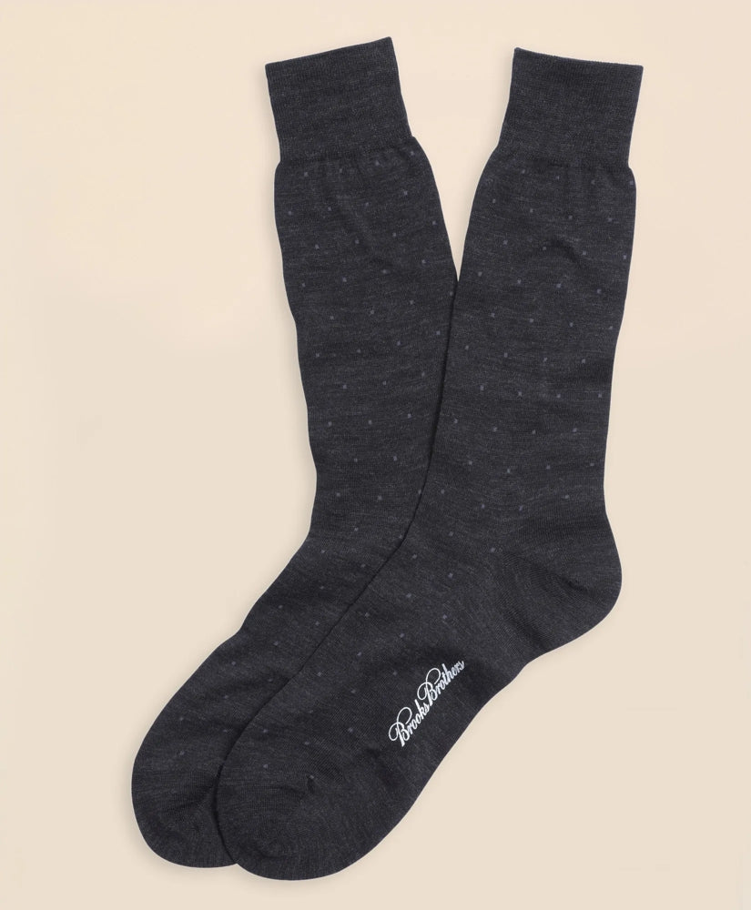 Merino Wool Big Dot Crew Socks