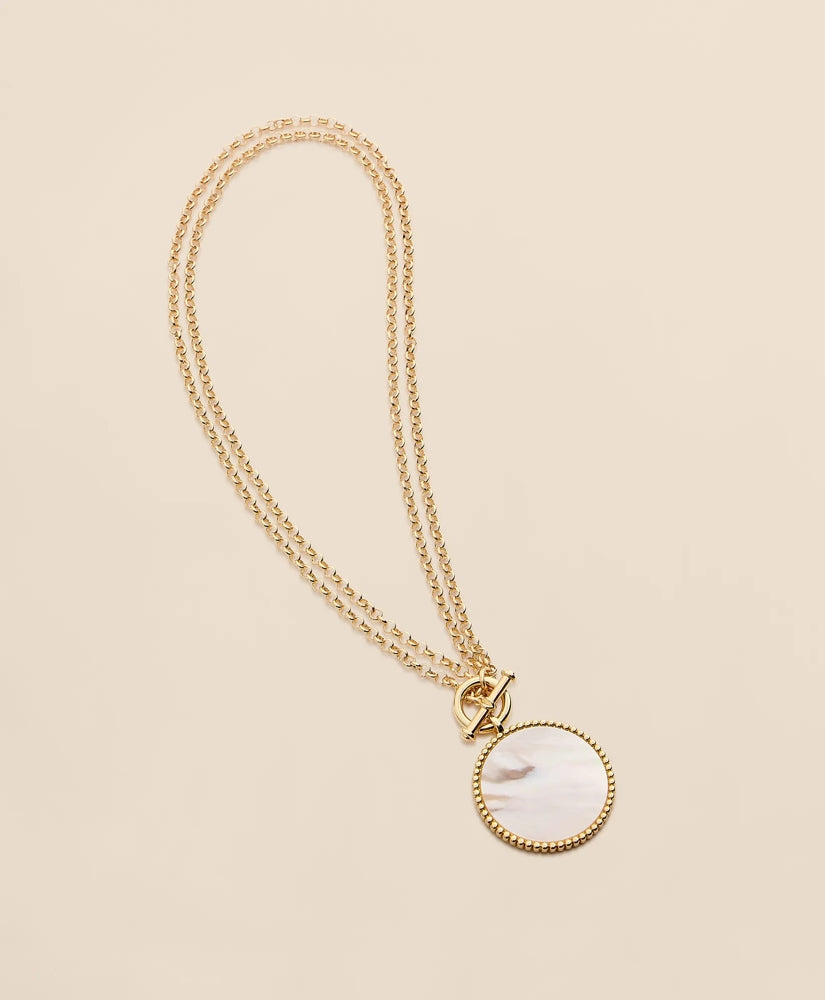 Mother-Of-Pearl Pendant Necklace