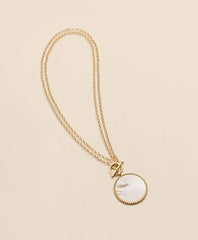 Mother-Of-Pearl Pendant Necklace